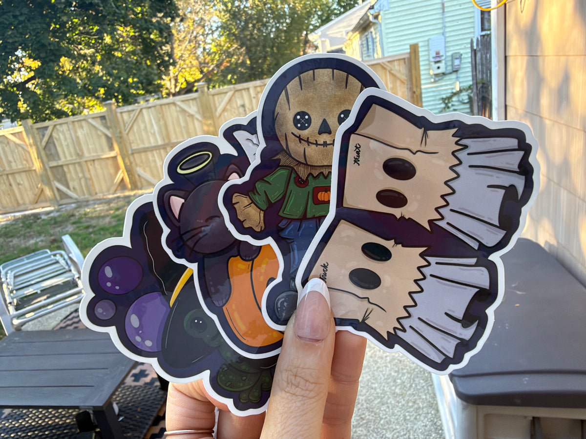 Glossy Halloween Sticker Pack | Die Cut Stickers