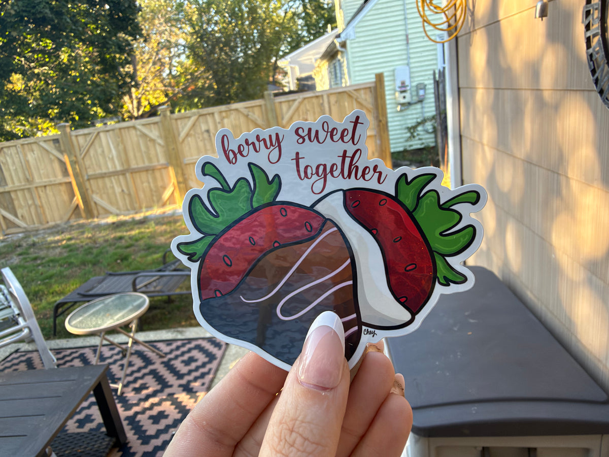 Glitter Glossy Valentine’s Day Sticker Pack | Die Cut Stickers
