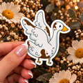 Muddy Silly Goose Glossy Die Cut Sticker