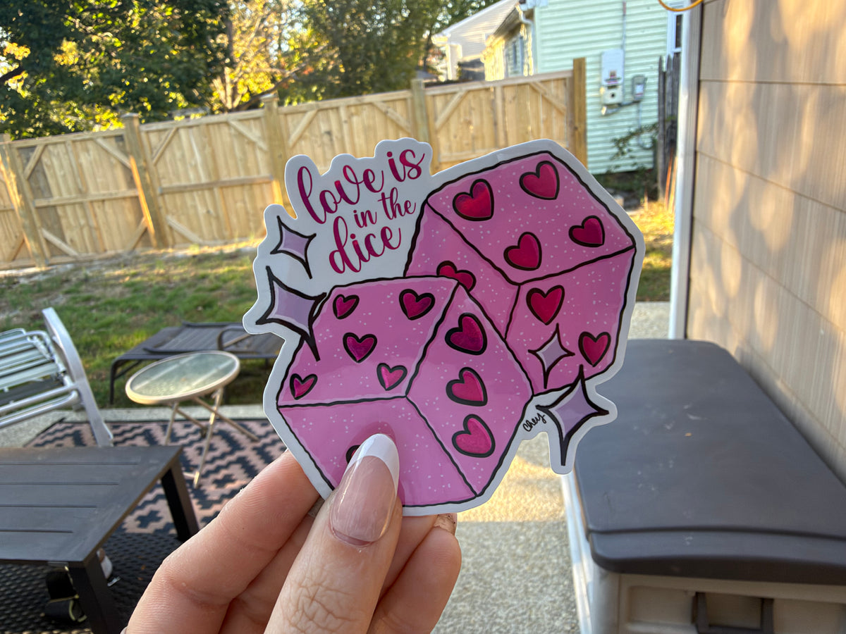 Glitter Glossy Valentine’s Day Sticker Pack | Die Cut Stickers