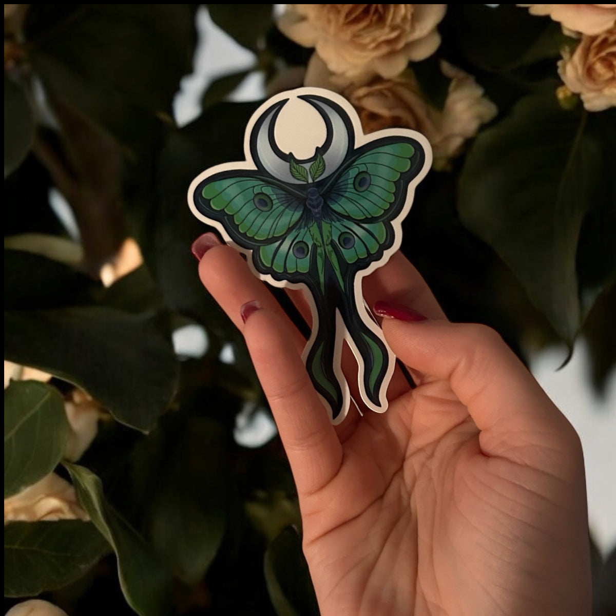 Luna Ray Glossy Die Cut Sticker